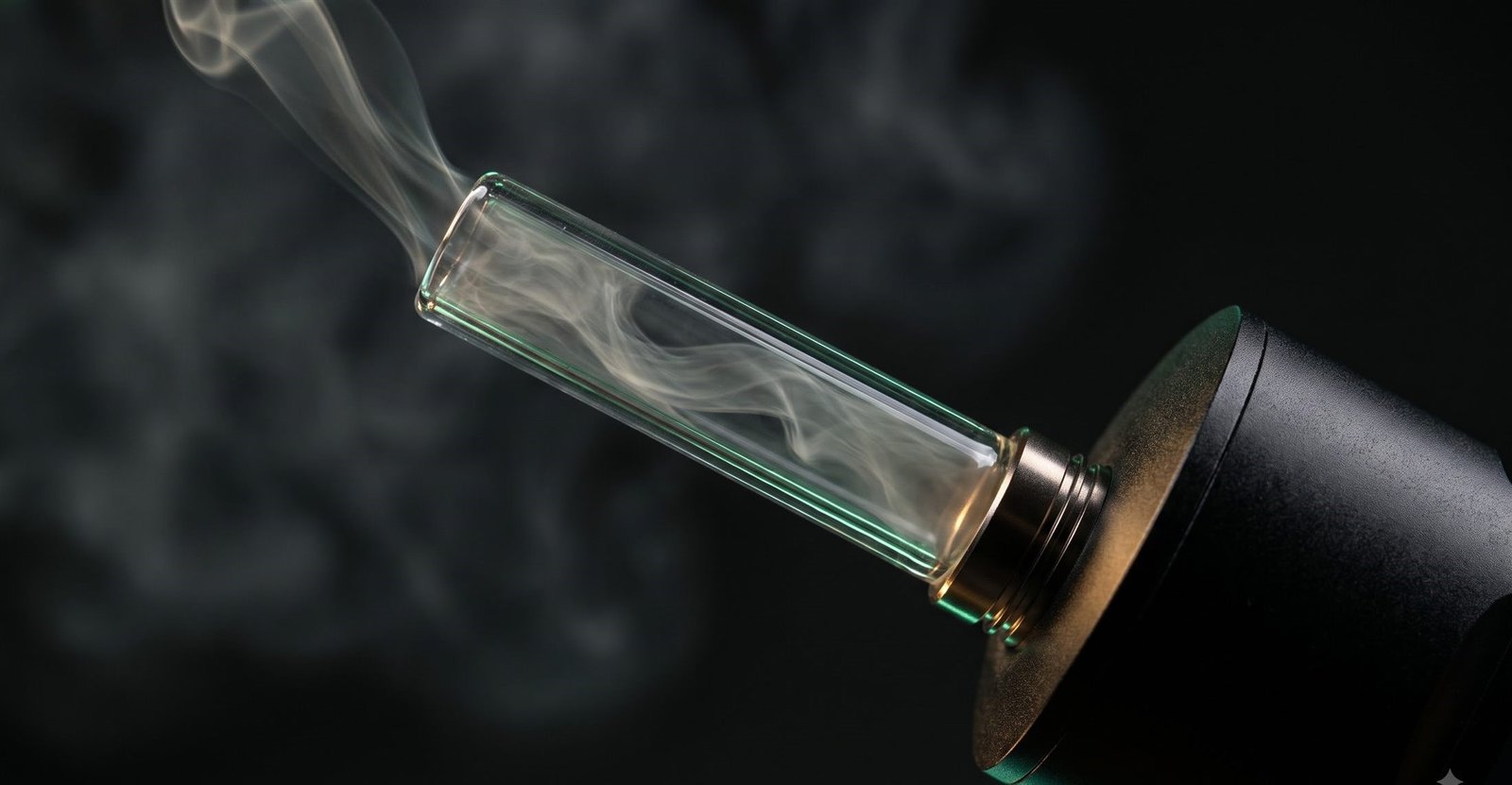 Vapour through borosilicate glass